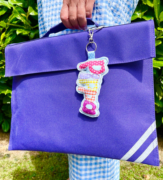Name School Book Bag Tag