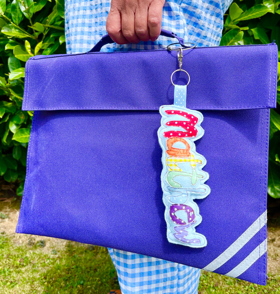 Name School Book Bag Tag