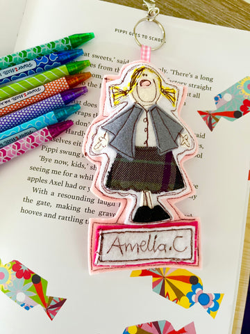 Child School Book Bag Tag