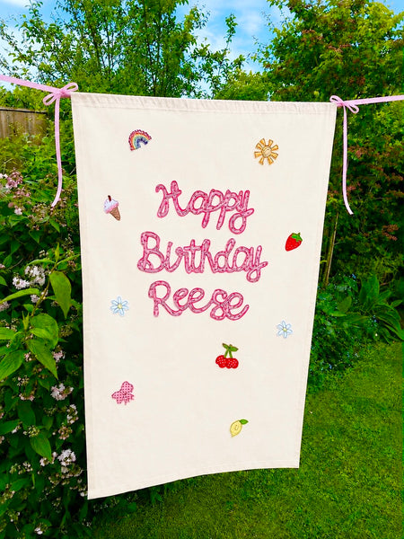 Personalised Happy Birthday Banner