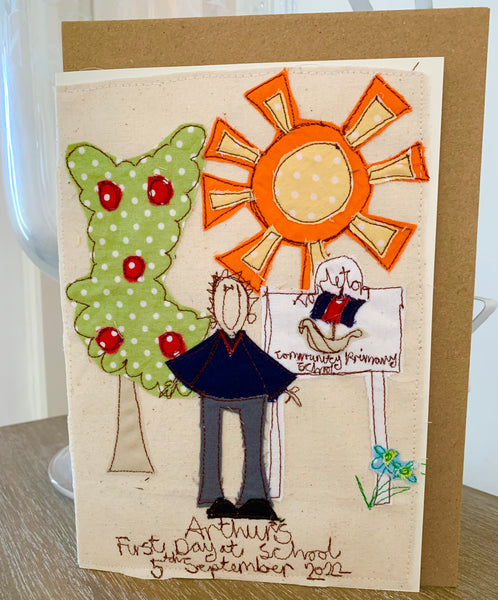 First Day at School Greeting Card