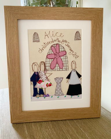 Couple and Child Christening picture