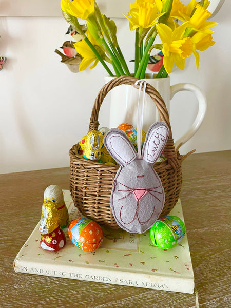 Easter Bunny Decoration (with bunny tail pocket)