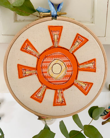 Sunshine Embroidery Hoop