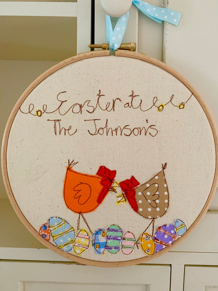 Easter at the….. Embroidery hoop