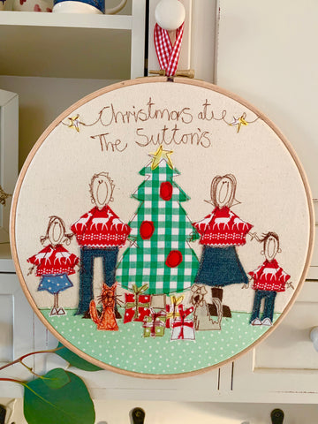 Christmas Jumper Embroidery Hoop