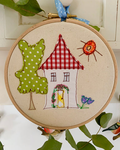 Little House Embroidery Hoop