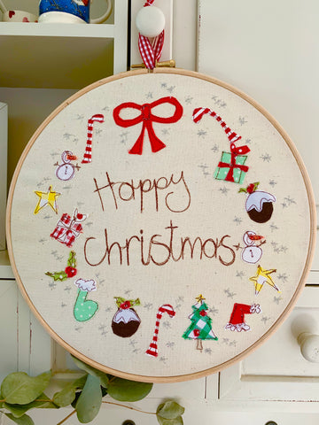 All Things Christmas Embroidery Hoop